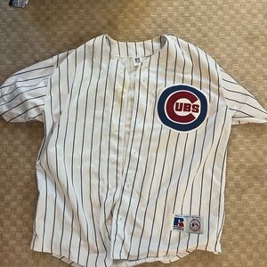 Cubs Striped Baseball Jersey